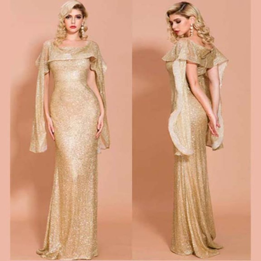 SOLD! 💛💛GOLD SPARKLY GOWN 4 PROM/WEDDING💛💛😍
